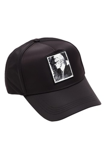 Черная бейсболка с нашивкой Karl Lagerfeld