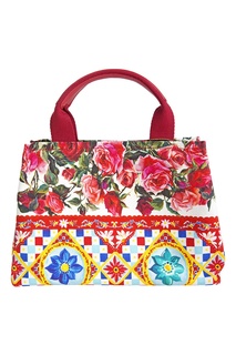 Сумка из хлопка и кожи Dolce & Gabbana