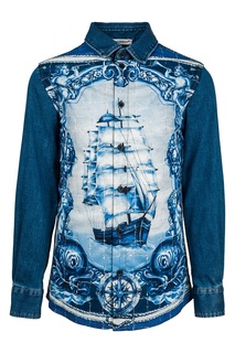 Комбинированная рубашка Dolce & Gabbana