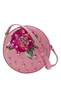 Сумка с принтом и кристаллами Dolce & Gabbana
