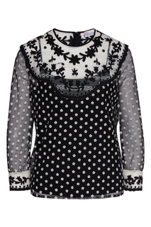 Черно-белая блуза RED Valentino