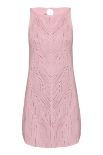 Розовое трикотажное платье Ermanno Scervino