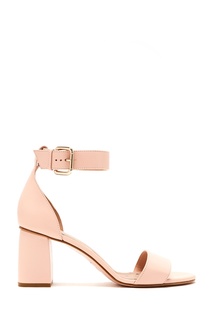 Розовые кожаные босоножки RED Valentino