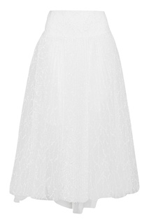 Белая юбка с вышивкой Ermanno Scervino