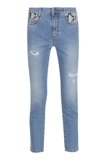 Укороченные джинсы со вставками Ermanno Scervino