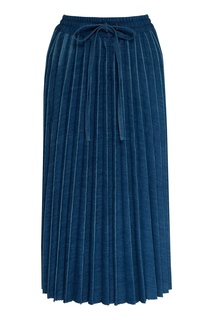 Синяя плиссированная юбка RED Valentino