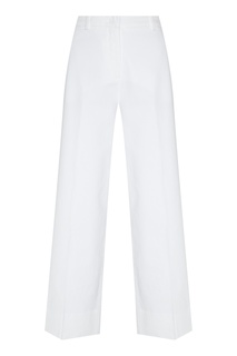 Белые прямые брюки Loro Piana