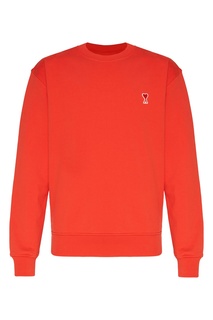 Красный хлопковый свитшот AMI Paris