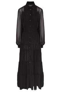 Черное платье в горох Yana Dress