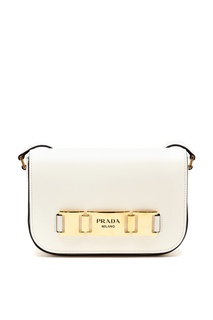 Маленькая белая сумка Prada