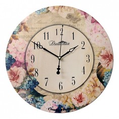 Настенные часы (33x4x33 см) Незабудки-3 02-025 Династия