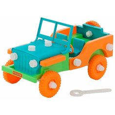 Винтовой конструктор Полесье Строитель 61300-42 Автомобиль-ретро