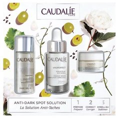 Caudalie Vinoperfect Набор для сияния кожи лица (Сыворотка-сияние против пигментных пятен, 30 мл + Эссенция-концентрат для сияния кожи, 50 мл + Ночной крем для сияния кожи, 15 мл) (3 шт.)
