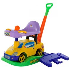 Каталка-качалка Molto Пикап №2 (63113 / 63120 / 63137) со звуковыми эффектами желтый