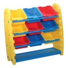 Стеллаж King Kids 94х38х91 см (KK_TB1500) желтый/красный/синий