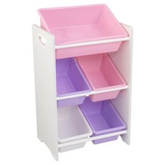 Стеллаж KidKraft с 5 контейнерами 43 х 30 х 74 (15473_KE) пастель