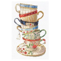 Hobby & Pro Набор для вышивания Чайный сервиз 20 х 35 см (956)