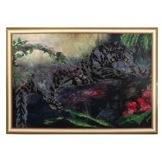 Hobby & Pro Набор для вышивания бисером Пантера 37 х 25 см (БН-3127)