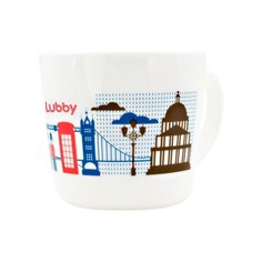 Чашка Lubby Любимая (15632) красный/синий