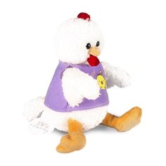 Мягкая игрушка Bebelot Белый Петушок в футболке 17 см