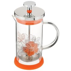 Френч-пресс Polaris Flower-350FP (0,35 л) оранжевый