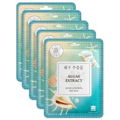 Mi-Ri-Ne очищающая тканевая маска Algae extract с экстрактом красных водорослей, 23 г, 5 шт.