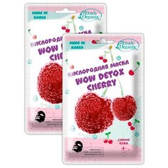 Etude Organix маска кислородная Wow Detox Cherry, 25 г, 2 шт.