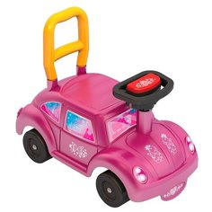 Каталка-толокар Нордпласт Авто GO! (431012/431012-1) со звуковыми эффектами розовый