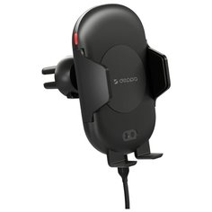 Держатель с беспроводной зарядкой Deppa Crab IQ черный