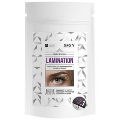 Innovator Cosmetics Набор составов в саше №1 Volume Lift+№2 Volume Fixer+№3 Silk Essence для ламинирования ресниц и бровей Sexy Lamination белый