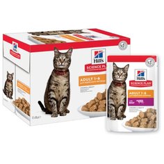 Корм для кошек Hills Science Plan с говядиной 12шт. х 85 г (кусочки в соусе)