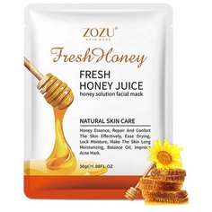 ZOZU Смягчающая тканевая маска с экстрактом меда, 30 г