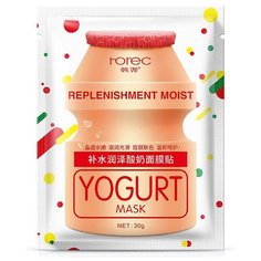 Rorec Питательная тканевая маска на основе молочного протеина Yogurt mask, 30 г