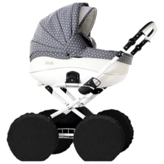 PROTECTION BABY Чехлы на колеса для классической коляски PB-019/1 черный