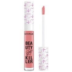 DIVAGE Жидкая помада-блеск для губ Beauty Killer, оттенок 01 peach killer