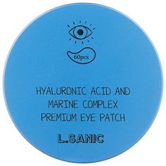 LSanic Гидрогелевые патчи Hyaluronic acid and marine complex premium eye patch (60 шт.) L’Sanic