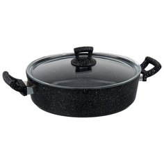 Кастрюля-жаровня КАТЮША Классика 8030-300 30 см, черный гранит