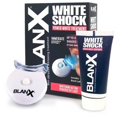 Зубная паста BlanX White Shock Power White Treatment 50 мл + LED Bite, моментальное отбеливание