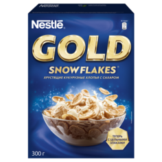 Готовый завтрак Nestle Gold Snow Flakes хлопья, коробка, 300 г