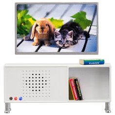 Lundby Музыкальный центр и телевизор Смоланд (LB_60208200) белый/серый