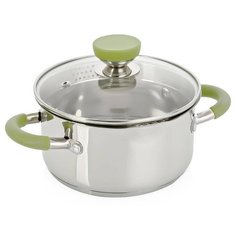 Кастрюля Attribute Lime 3 л, серебристый/зеленый