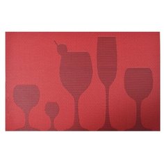 Салфетка Мультидом Коктейль ZT10-7 30х45 см красный