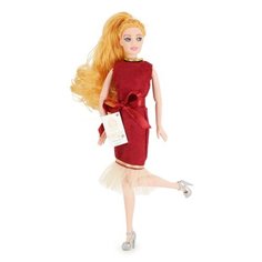 Кукла QIAN JIA TOYS Emily Бордо: девушка со щеночком, 28 см, HP1110871
