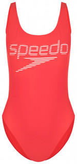 Купальник женский Speedo LOGO DEEP U-BK HI LEG 1PC AF, размер 46-48