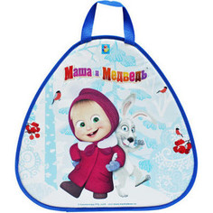Ледянка 1Toy Маша и Медведь 52х50 см треугольная