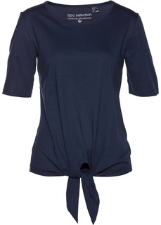Футболка с декоративным узлом Bonprix