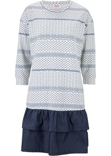 Платье трикотажное 2 в 1 Bonprix