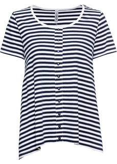 Футболка с декоративными пуговицами Bonprix