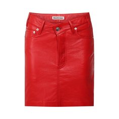 Кожаная юбка Balenciaga