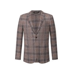 Пиджак из смеси льна и шелка Z Zegna